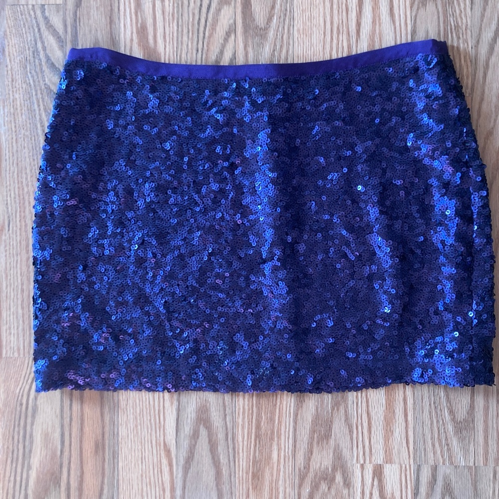 Fun sparkly purple skirt